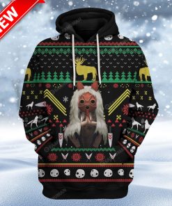 Ugly Mononoke Hime Custom Christmas Hoodie 3D Unisex