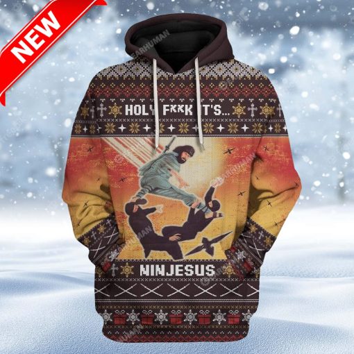 Ugly Ninjesus Custom Christmas Hoodie 3D Unisex