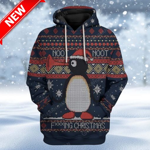 Ugly Penguin Custom Christmas Hoodie 3D Unisex