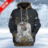 Ugly Reindeer Astronaut Christmas Custom Christmas Hoodie 3D Unisex