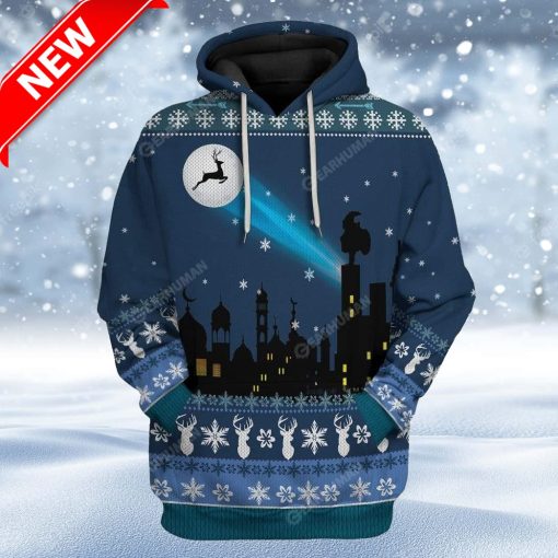 Ugly Reindeer Signal Light Up Christmas Custom Christmas Hoodie 3D Unisex