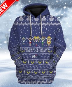 Ugly Sailor Moon Custom Christmas Hoodie 3D Unisex