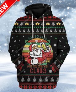 Ugly Santa Costum Christmas Hoodie 3D Unisex Apparel