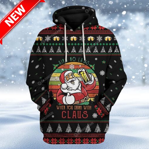 Ugly Santa Costum Christmas Hoodie 3D Unisex Apparel