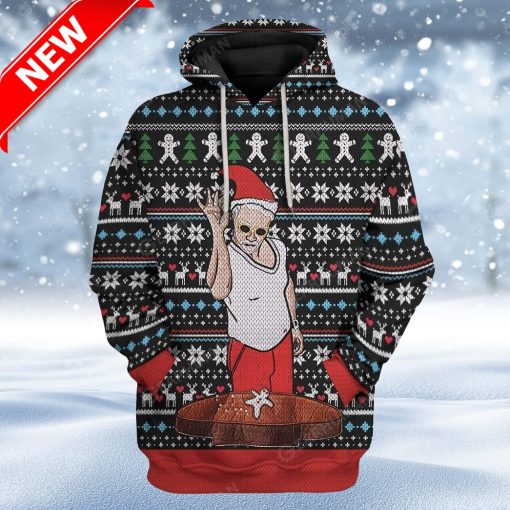 Ugly Santa Custom Christmas Hoodie 3D Unisex Version 3