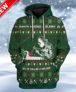 Ugly Santa Welder Christmas Hoodie 3D Unisex