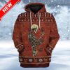 Ugly Skull Monarch Butterfly Custom Christmas Hoodie 3D Unisex