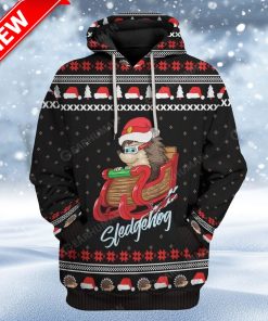 Ugly Sledgehog Custom Christmas Hoodie 3D Unisex