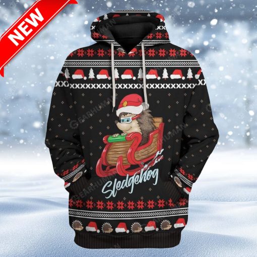 Ugly Sledgehog Custom Christmas Hoodie 3D Unisex