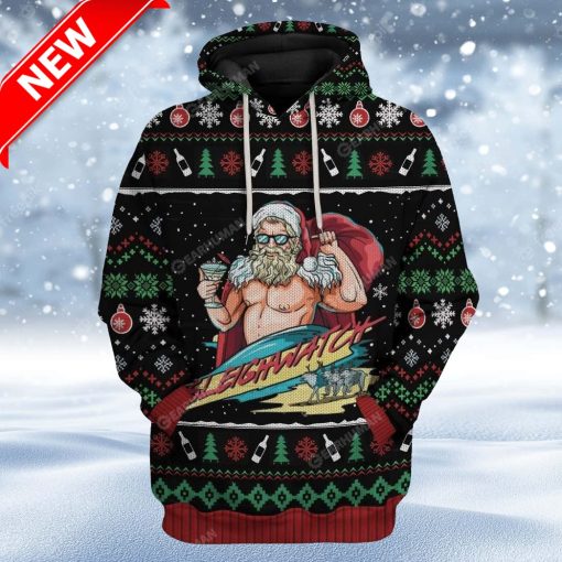 Ugly Sleighwatch Custom Christmas Hoodie 3D Unisex