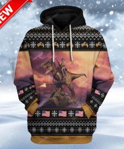 Ugly T Rex Custom Christmas Hoodie 3D Unisex