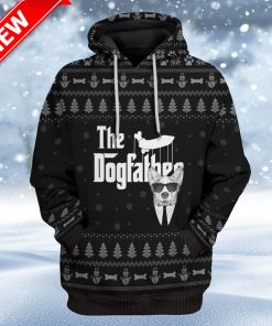 Ugly The Dogfather Corgi Christmas Custom Christmas Hoodie 3D Unisex