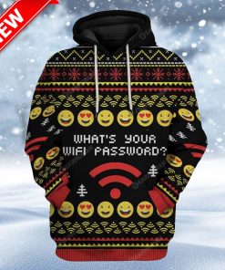 Ugly WhatS Your Wifi Password Custom Christmas Hoodie 3D Unisex