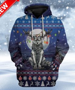 Ugly Wolf Custom Christmas Hoodie 3D Unisex