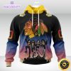 customized nhl chicago blackhawks hoodie x kiss band design 3d unisex hoodie