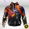 customized nhl columbus blue jackets hoodie specialized darth vader star wars 3d unisex hoodie