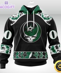 customized nhl dallas stars hoodie special grateful dead skull 3d unisex hoodie