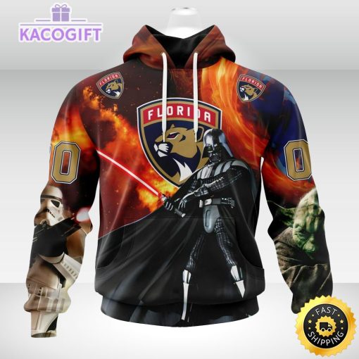 customized nhl florida panthers hoodie specialized darth vader star wars 3d unisex hoodie