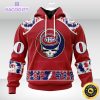 customized nhl montreal canadiens hoodie special grateful dead skull 3d unisex hoodie