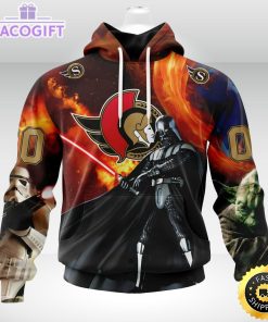 customized nhl ottawa senators hoodie specialized darth vader star wars 3d unisex hoodie