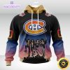 customized nhl ottawa senators hoodie x kiss band design 3d unisex hoodie