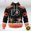 customized nhl philadelphia flyers hoodie special paw patrol design 3d unisex hoodie