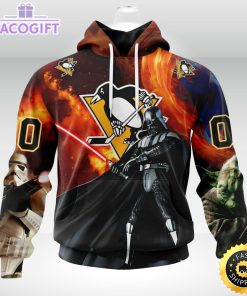 customized nhl pittsburgh penguins hoodie specialized darth vader star wars 3d unisex hoodie