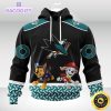 customized nhl san jose sharks hoodie special paw patrol design 3d unisex hoodie