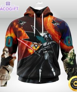 customized nhl san jose sharks hoodie specialized darth vader star wars 3d unisex hoodie