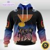 customized nhl st louis blues hoodie x kiss band design 3d unisex hoodie