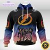 customized nhl tampa bay lightning hoodie x kiss band design 3d unisex hoodie