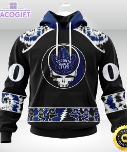 customized nhl toronto maple leafs hoodie special grateful dead skull 3d unisex hoodie