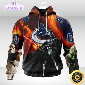customized nhl vancouver canucks hoodie specialized darth vader star wars 3d unisex hoodie