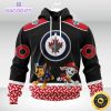 customized nhl winnipeg jets hoodie special paw patrol design 3d unisex hoodie