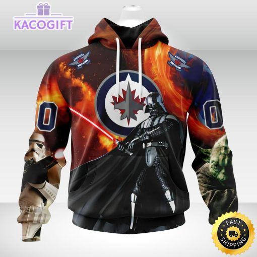 customized nhl winnipeg jets hoodie specialized darth vader star wars 3d unisex hoodie