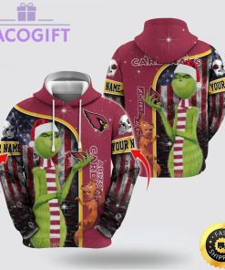 nfl arizona cardinals hoodie grinch custom 3d hoodie trending shirt