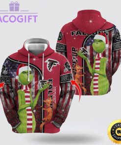 nfl atlanta falcons hoodie grinch custom 3d hoodie trending shirt