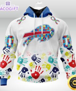 nfl autism hoodie buffalo bills special autism awareness design 3d unisex hoodie