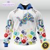 nfl autism hoodie detroit lions special autism awareness design 3d unisex hoodie