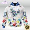 nfl autism hoodie houston texans special autism awareness design 3d unisex hoodie