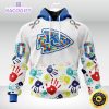 nfl autism hoodie kansas city chiefs special autism awareness design 3d unisex hoodie