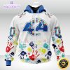 nfl autism hoodie los angeles rams special autism awareness design 3d unisex hoodie