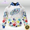 nfl autism hoodie philadelphia eagles special autism awareness design 3d unisex hoodie