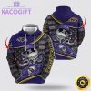 nfl baltimore ravens hoodie jack skellington custom name football 3d hoodie