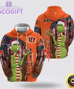 nfl cincinnati bengals hoodie grinch custom 3d hoodie trending shirt