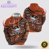 nfl cincinnati bengals hoodie jack skellington custom name football 3d hoodie