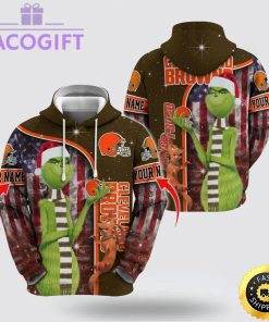 nfl cleveland browns hoodie grinch custom 3d hoodie trending shirt