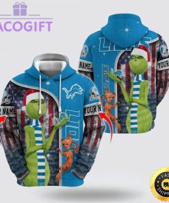 nfl detroit lions hoodie grinch custom 3d hoodie trending shirt