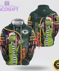 nfl green bay packers hoodie grinch custom 3d hoodie trending shirt