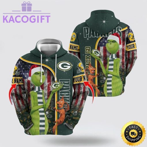 nfl green bay packers hoodie grinch custom 3d hoodie trending shirt